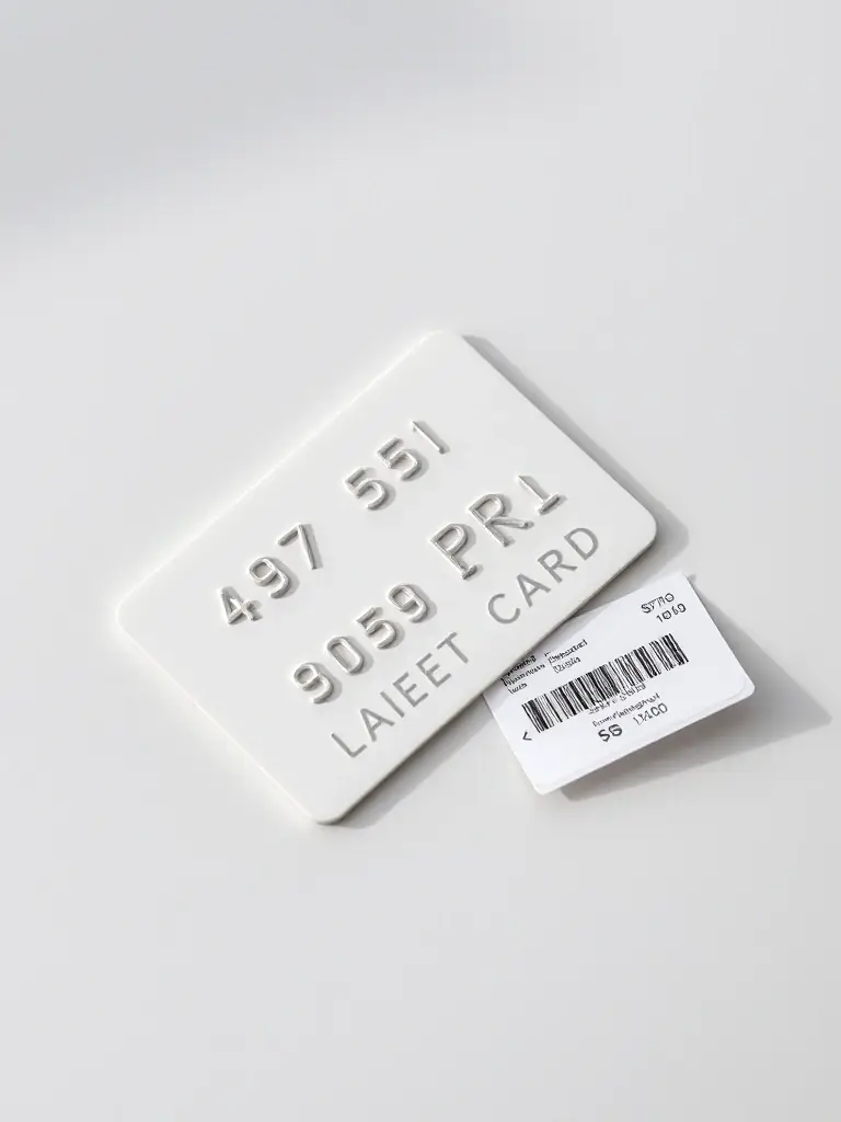 A close-up shot of a credit card with a small business logo subtly displayed, representing the power of credit for early-stage funding.